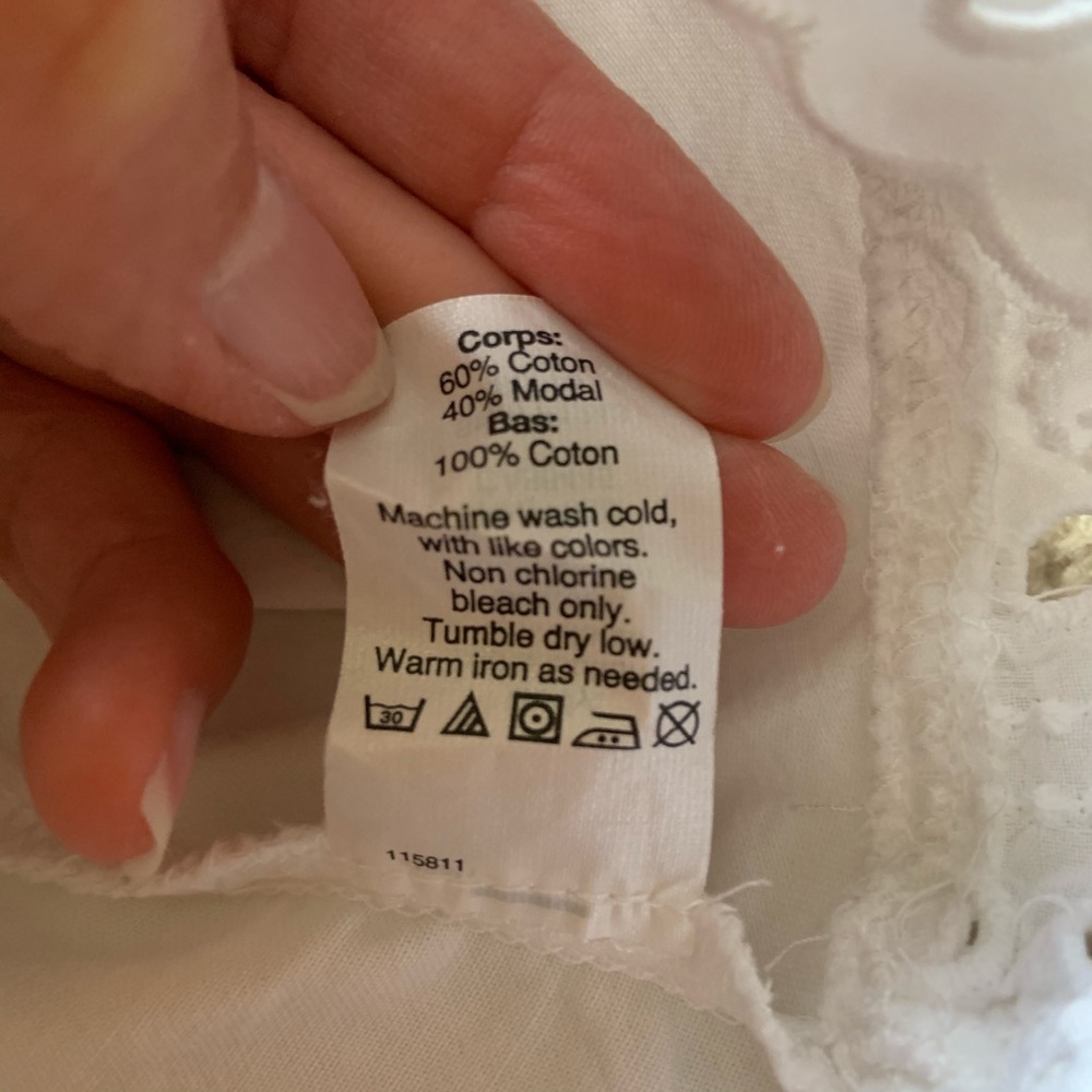 Madewell White Eyelet Balcony Off Shoulder Top - Picture 7 of 8